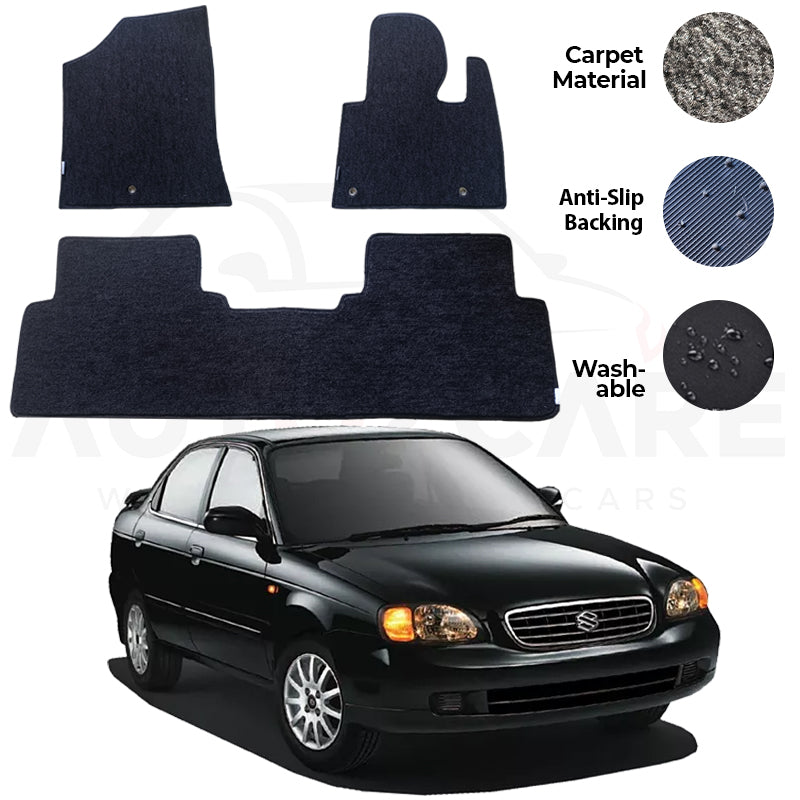 Suzuki Baleno Genuine Fitting Carpet Floor Mat 3PCS - Model 1998-2005