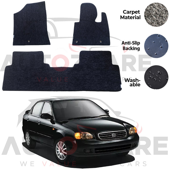 Suzuki Baleno Genuine Fitting Carpet Floor Mat 3PCS - Model 1998-2005