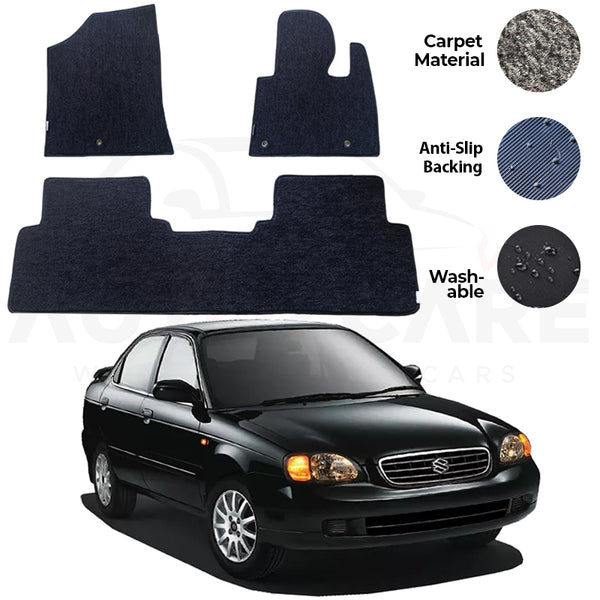 Suzuki Baleno Genuine Fitting Carpet Floor Mat 3PCS - Model 1998-2005