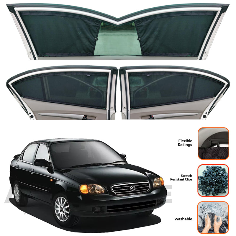 Suzuki Baleno Custom Car Sliding Curtains - Model 1998-2005