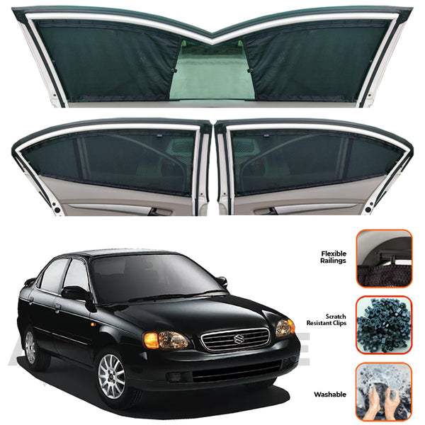 Suzuki Baleno Custom Car Sliding Curtains - Model 1998-2005