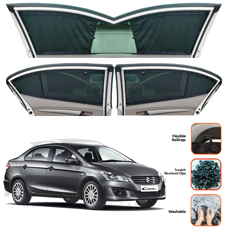 Suzuki Ciaz Custom Car Sliding Curtains - Model 2017-2020