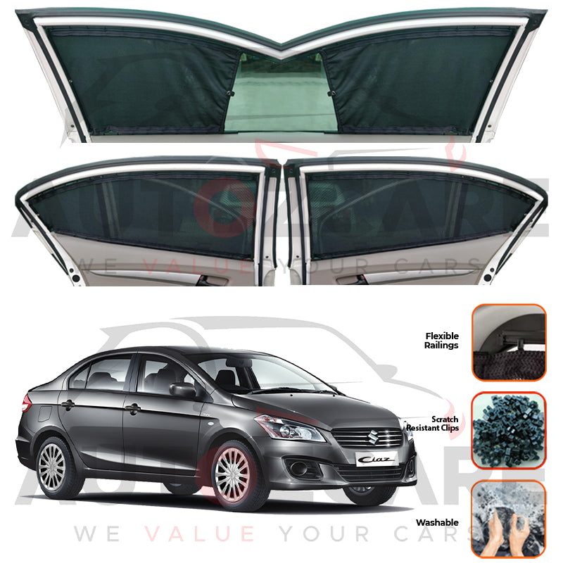 Suzuki Ciaz Custom Car Sliding Curtains - Model 2017-2020