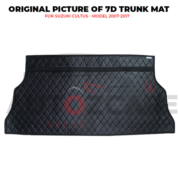 Suzuki Cultus 7D Custom Car Trunk Mat - Model 2007-2017