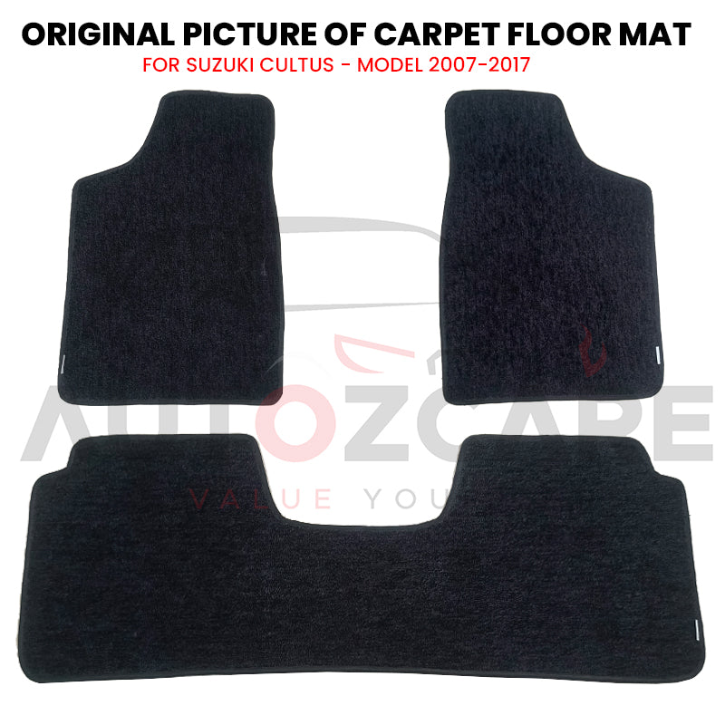 Suzuki Cultus Genuine Fitting Carpet Floor Mat 3PCS - Model 2007-2017