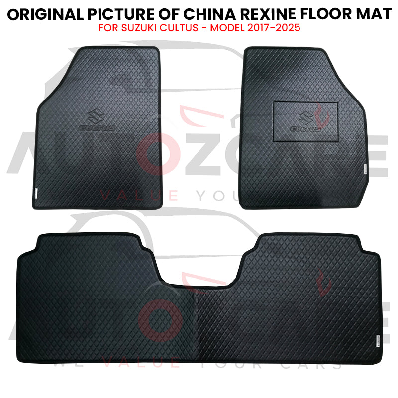 Suzuki Cultus China Rexine Floor Mat 3PCS - Model 2017-2025