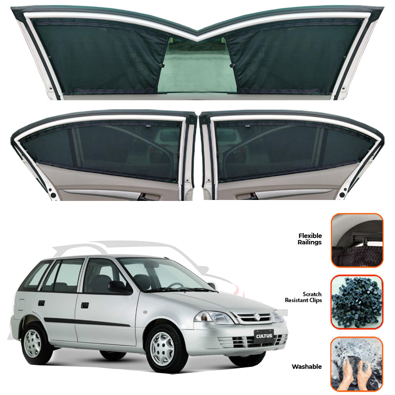 Suzuki Cultus  Custom Car Sliding Curtains - Model 2007-2017