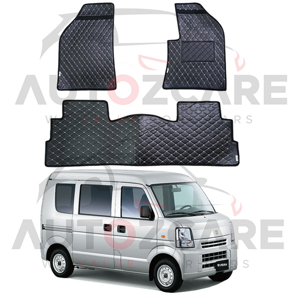 Suzuki Every 7D Floor Mat (Flat Style) 2PCS - Model 2006-2015