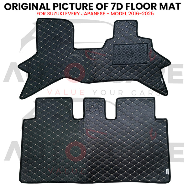 Suzuki Every Japanese 7D Floor Mat (Flat Style) 2PCS - Model 2016-2025
