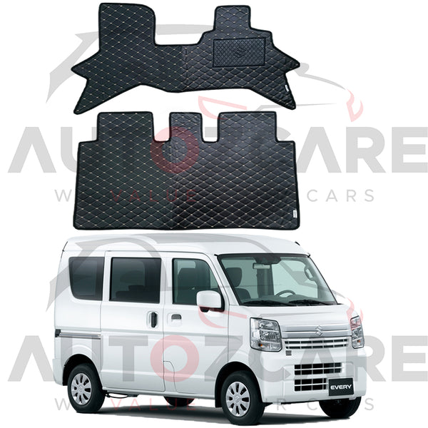 Suzuki Every Japanese 7D Floor Mat (Flat Style) 2PCS - Model 2016-2025
