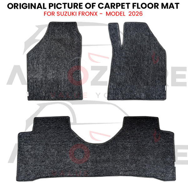 Suzuki Fronx Fitting Carpet Floor Mat 3PCS - Model 2026