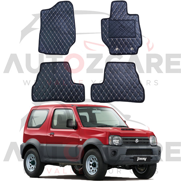 Suzuki Jimny 7D Floor Mat ( Flat Style ) 4Pcs - Model 1998-2018