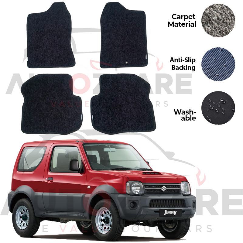Suzuki Jimny Genuine Fitting Carpet Floor Mat 4PCS - Model 1998-2018