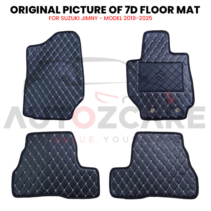 Suzuki Jimny 7D Floor Mat ( Flat Style ) 4Pcs - Model 2019-2025