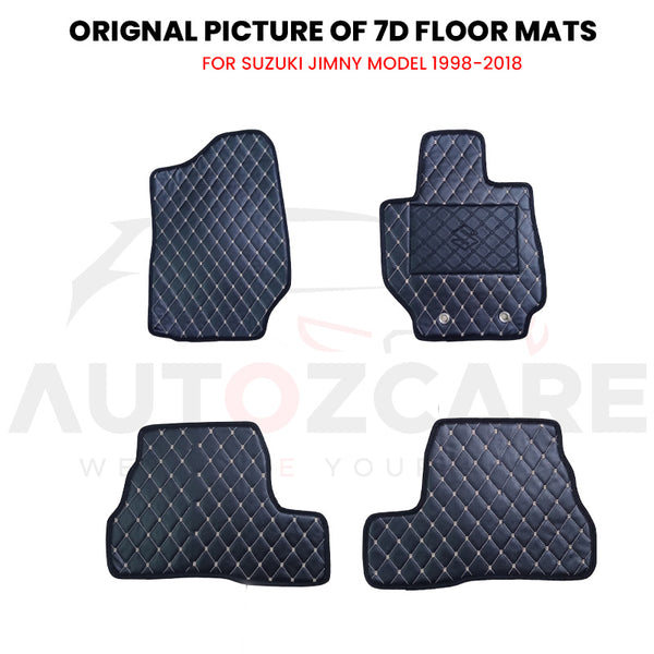 Suzuki Jimny 7D Floor Mat ( Flat Style ) - Model 1998-2018