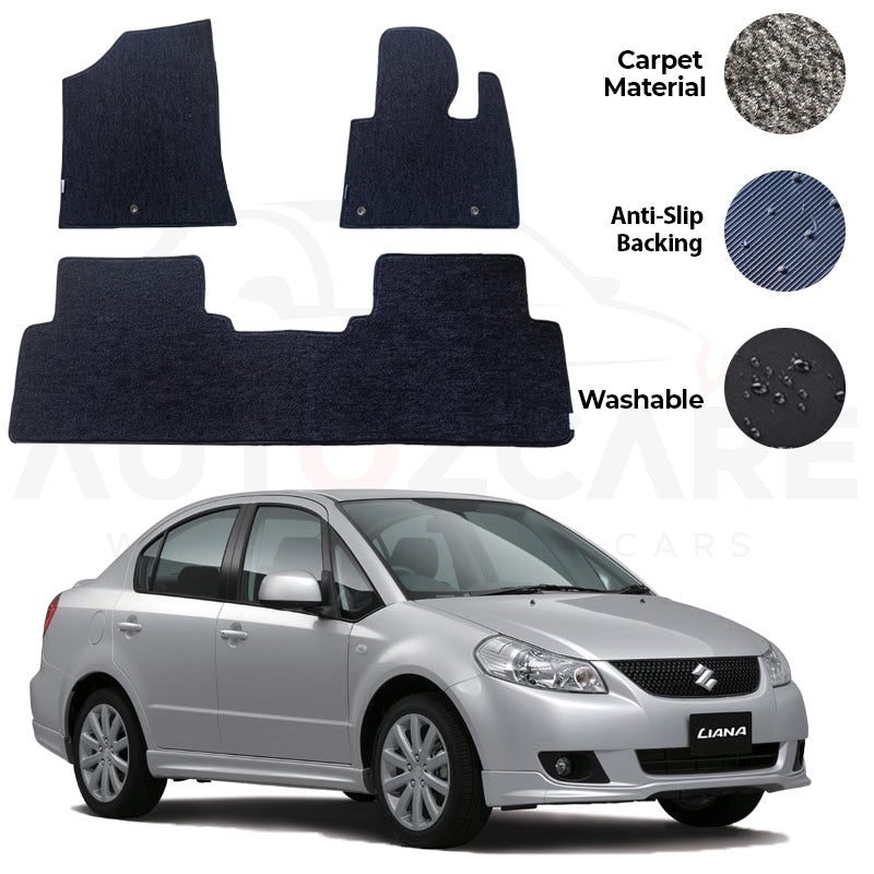 Suzuki Liana Genuine Fitting Carpet Floor Mat 3PCS - Model 2006-2014