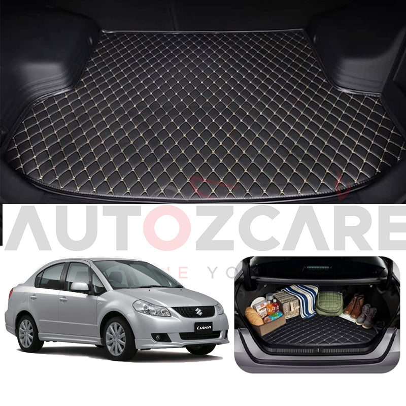 Suzuki Liana 7D Trunk mat - Model 2006-2014 Liana Best Floor mat | Liana Floor | Liana Mat | Mix Thread