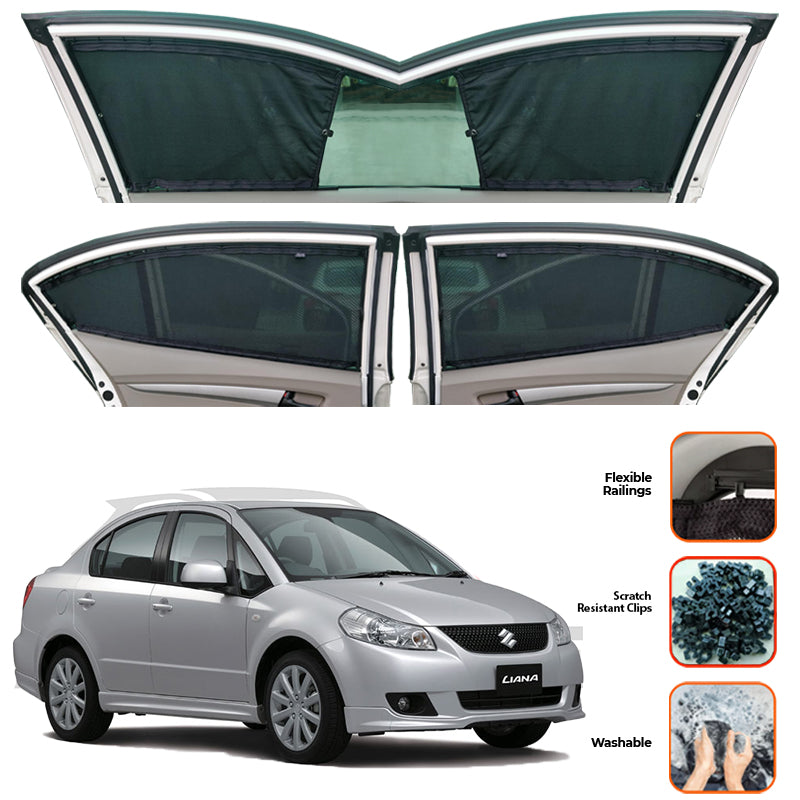Suzuki Liana Custom Car Sliding Curtains - Model 2006-2014