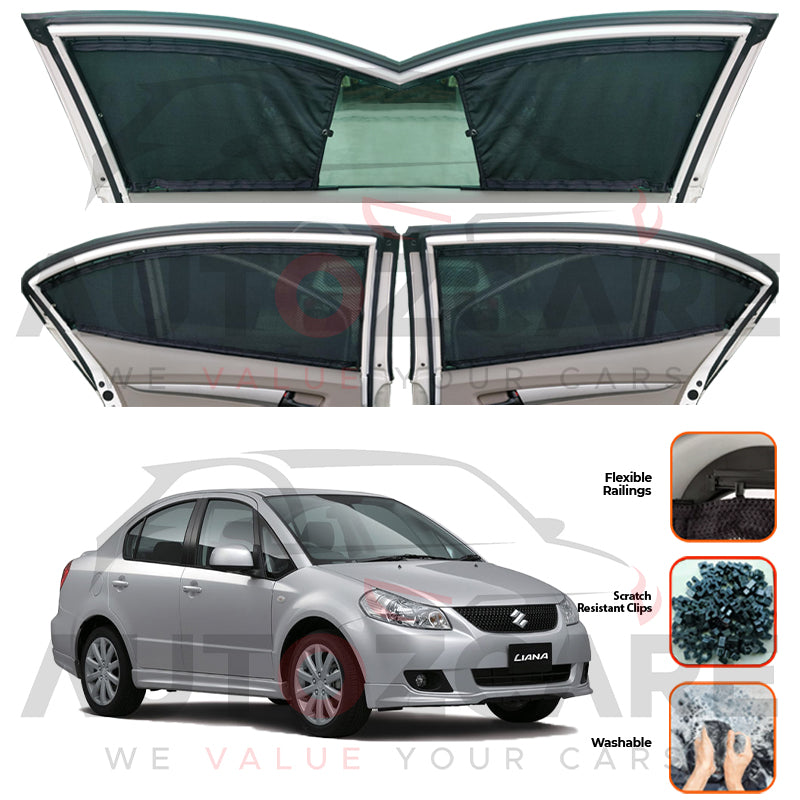 Suzuki Liana Custom Car Sliding Curtains - Model 2006-2014