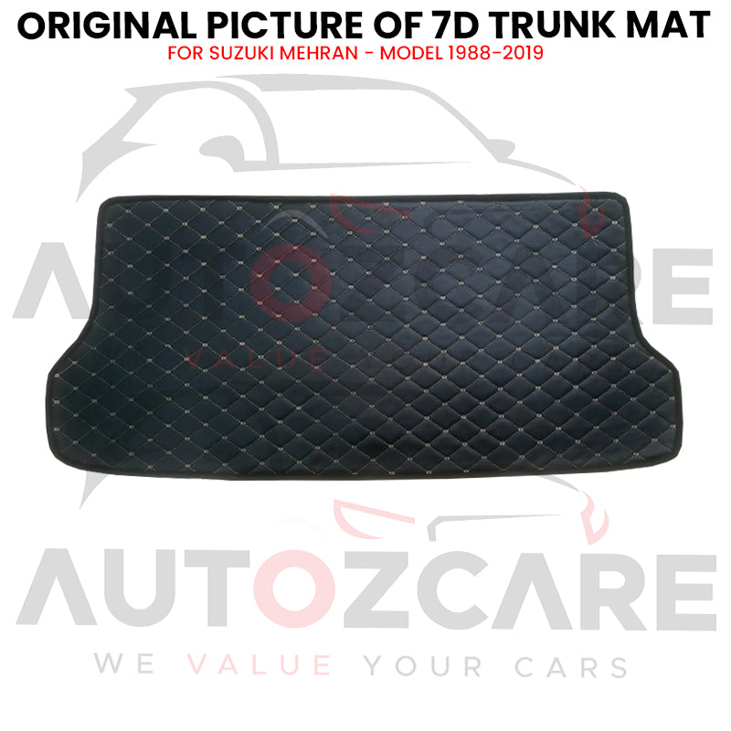 Suzuki Mehran 7D Custom Car Trunk Mat - Model 1988-2019