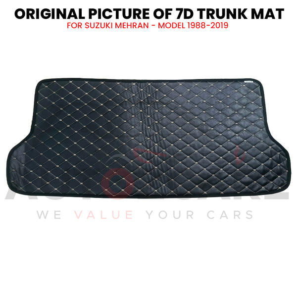 Suzuki Mehran 7D Custom Car Trunk Mat - Model 1988-2019