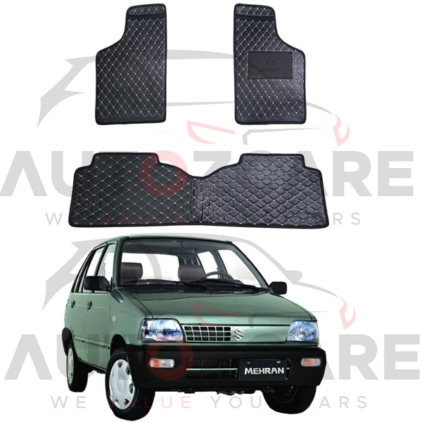 Suzuki Mehran 7D Floor Mat ( Flat Style ) - Model 1988-2019