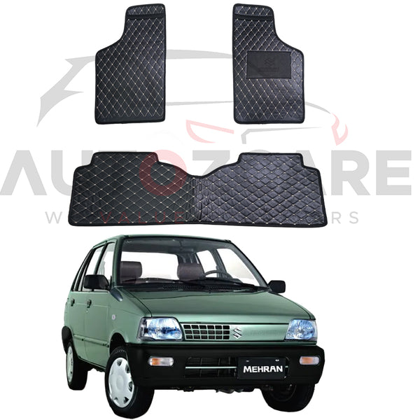 Suzuki Mehran 7D Floor Mat ( Flat Style ) - Model 1988-2019
