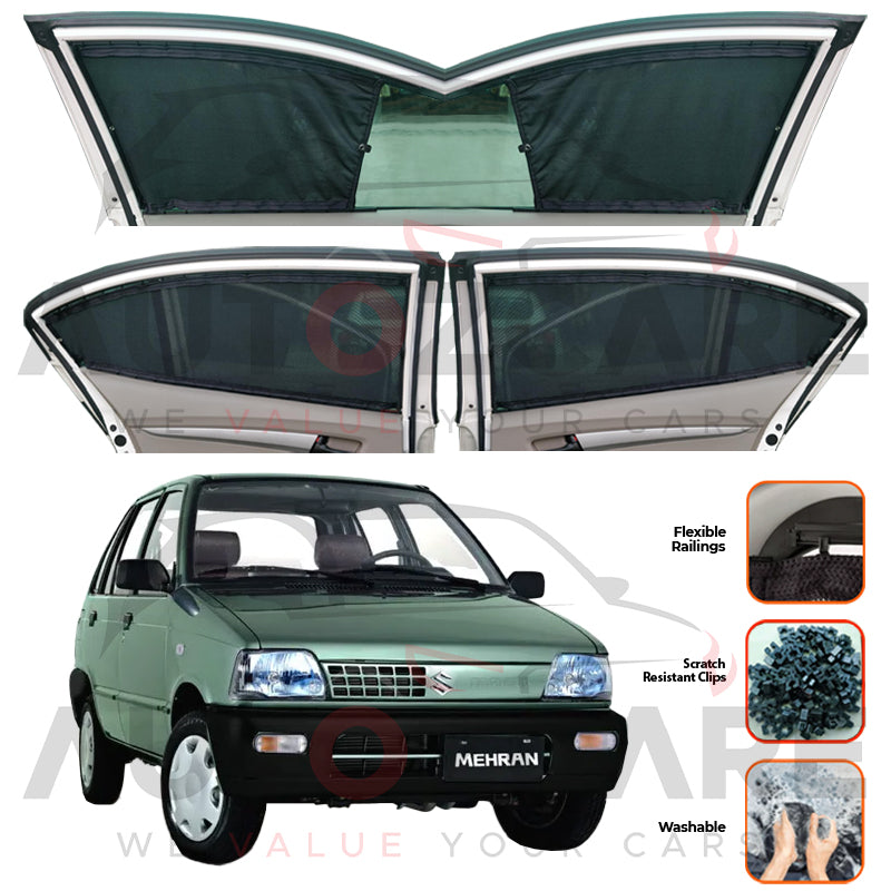 Suzuki Mehran Custom Car Sliding Curtains - Model 1988-2019