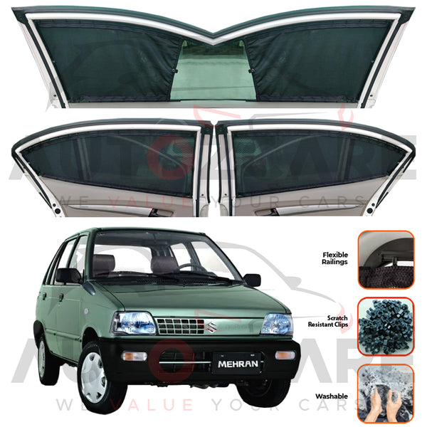 Suzuki Mehran Custom Car Sliding Curtains - Model 1988-2019