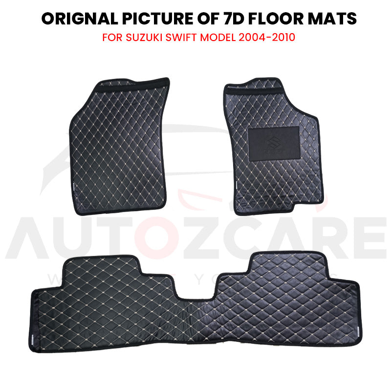 Suzuki Swift 7D Floor Mat ( Flat Style ) - Model 2004-2010 Swift Best Floor mat | Swift Accord Floor | Swift Mat | Mix Thread