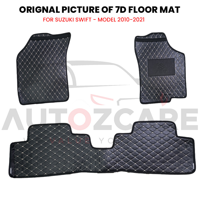 Suzuki Swift 7D Floor Mat ( Flat Style ) - Model 2010-2021