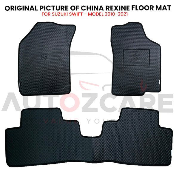 Suzuki Swift China Rexine Floor Mat 3PCS - Model 2010-2021