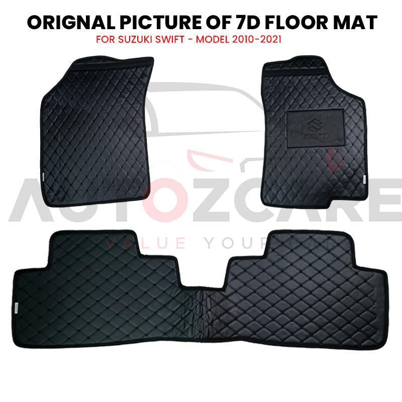 Suzuki Swift 7D Floor Mat ( Flat Style ) - Model 2010-2021