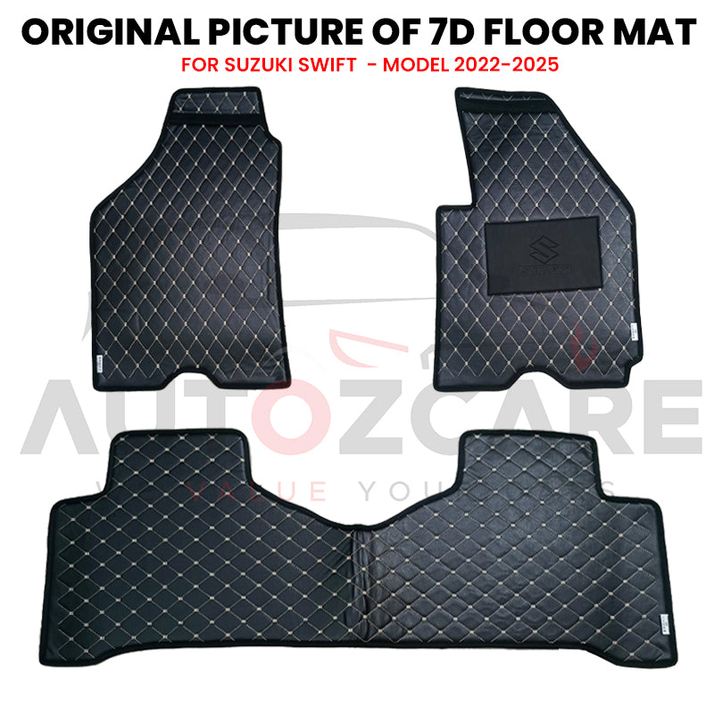 Suzuki Swift 7D Floor Mat ( Flat Style ) 3PCS - Model 2022-2025
