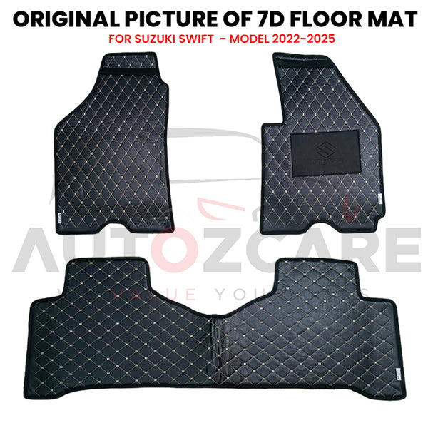 Suzuki Swift 7D Floor Mat ( Flat Style ) 3PCS - Model 2022-2025