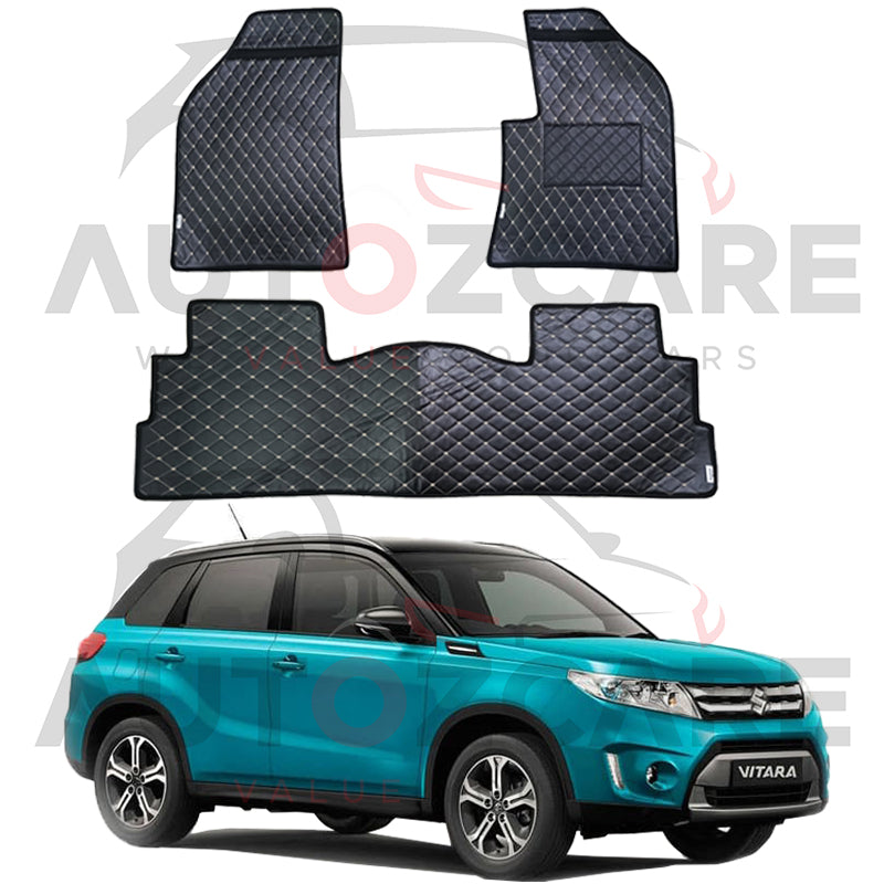 Suzuki Vitara 7D Floor Mats (Flat Style) 3PCS - Model 2016-2022