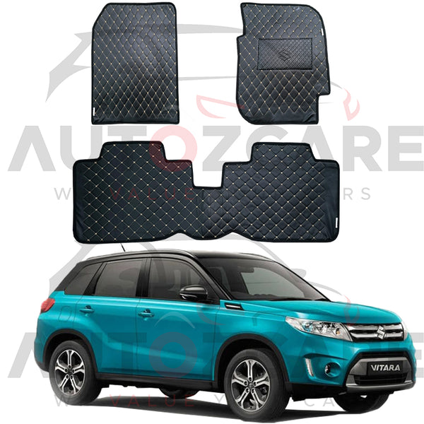 Suzuki Vitara 7D Floor Mats (Flat Style) 3PCS - Model 2016-2022