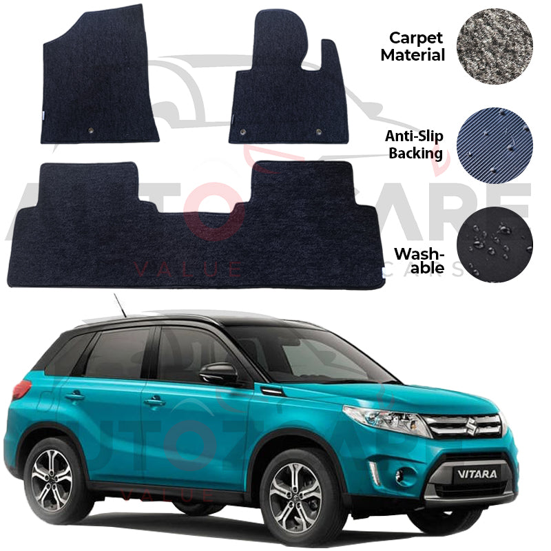 Suzuki Vitara Genuine Fitting Carpet Floor Mat 3PCS - Model 2016-2022