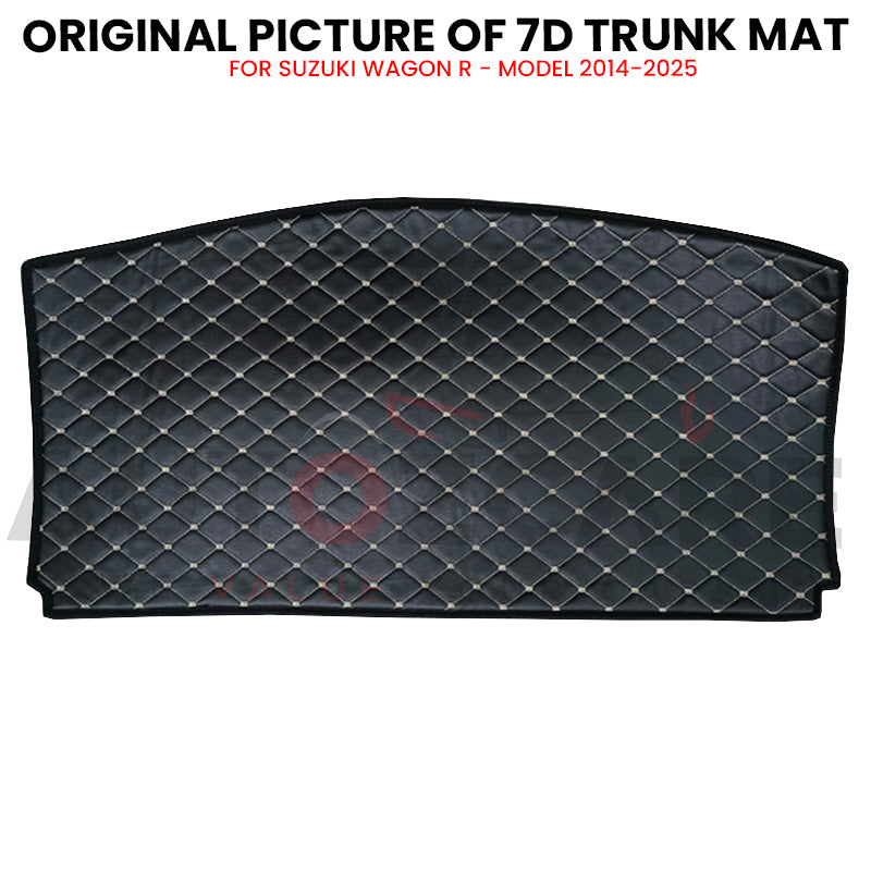 Suzuki Wagon R 7D Custom Car Trunk Mat - Model 2014-2025