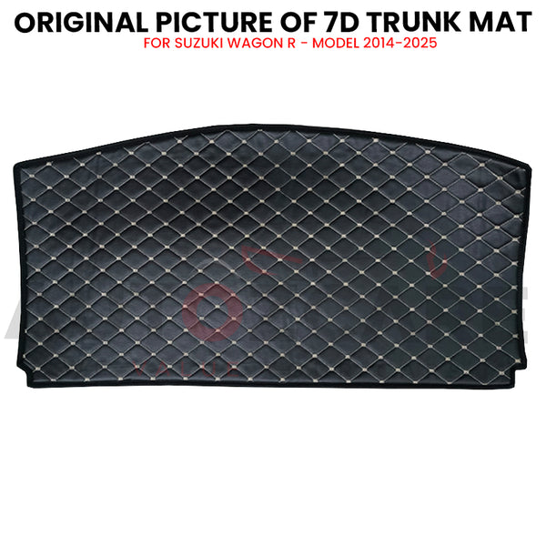 Suzuki Wagon R 7D Custom Car Trunk Mat - Model 2014-2025