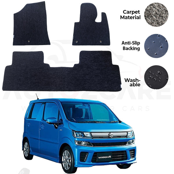 Suzuki Wagon R Japanese Genuine Fitting Carpet Floor Mat 3PCS - Model 2018-2024