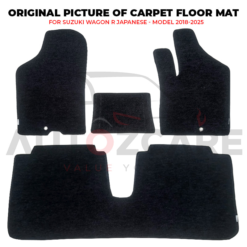 Suzuki Wagon R Japanese Genuine Fitting Carpet Floor Mat 4PCS - Model 2018-2025
