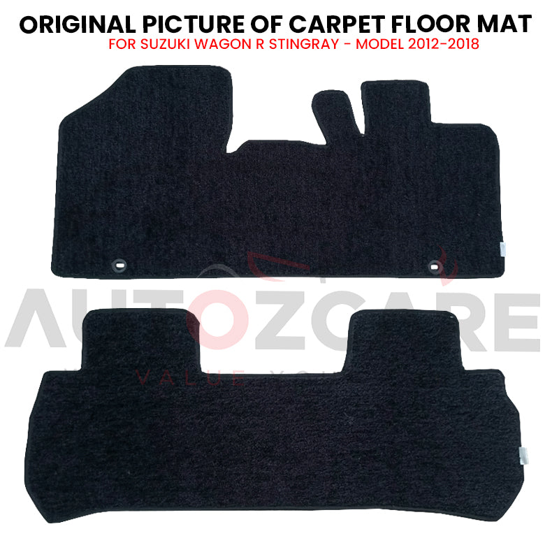 Suzuki Wagon R Stingray Genuine Fitting Carpet Floor Mat 3PCS - Model 2012-2018