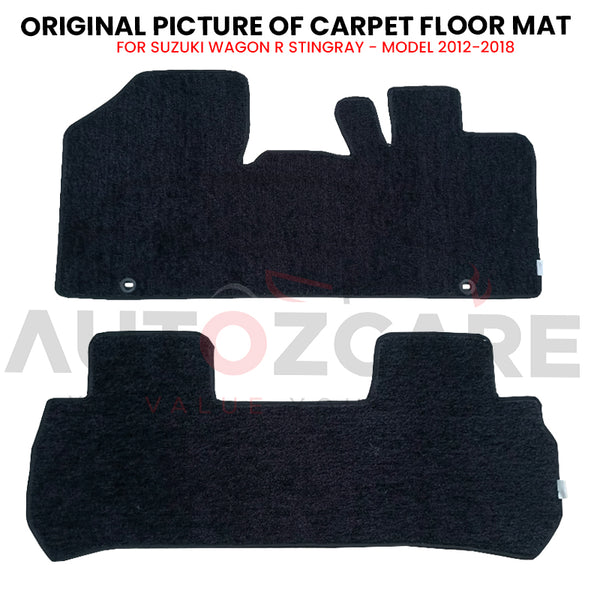 Suzuki Wagon R Stingray Genuine Fitting Carpet Floor Mat 3PCS - Model 2012-2018