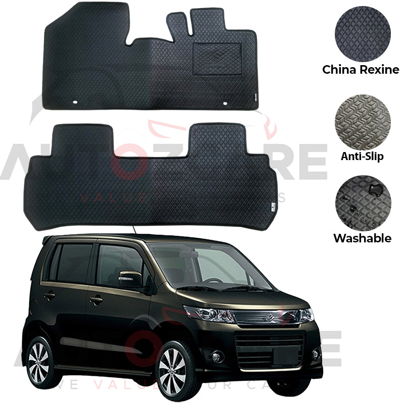 Suzuki Wagon R Stingray China Rexine Floor Mat 2PCS - Model 2012-2018