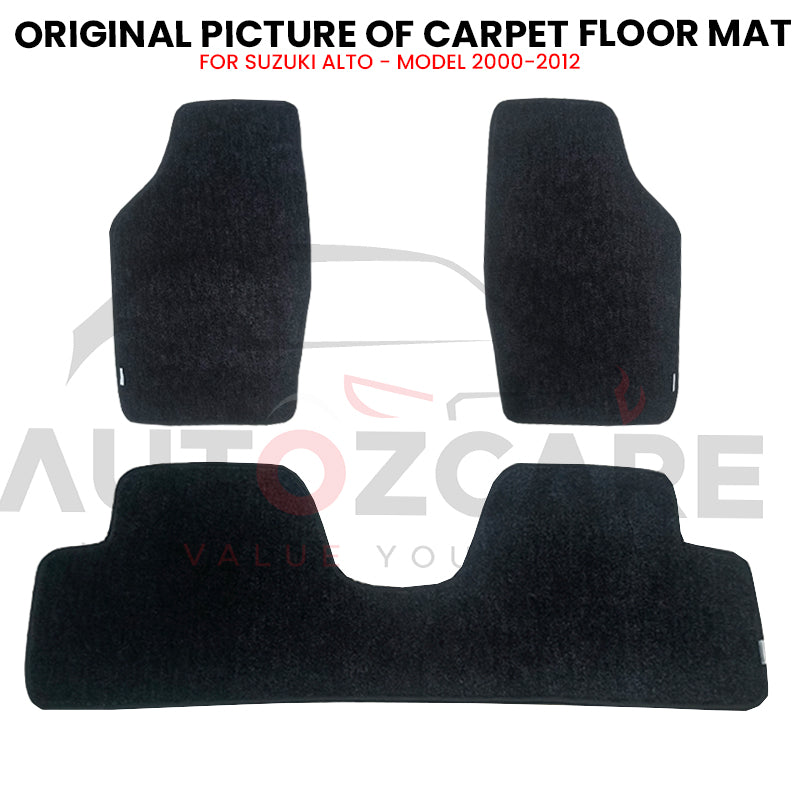Suzuki Alto Genuine Fitting Carpet Floor Mat 3PCS - Model 2000-2012
