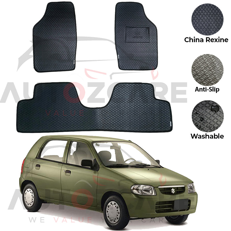 Suzuki Alto China Rexine Floor Mat 3PCS - Model 2000-2012