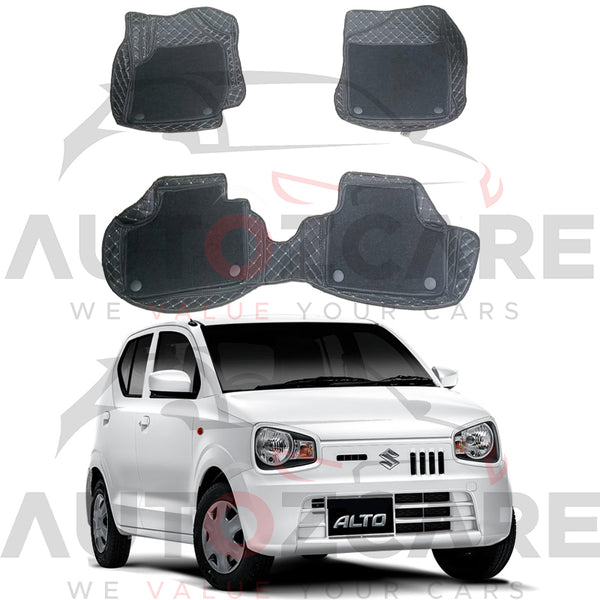 Suzuki Alto 9D Custom Floor Mat 3 Pcs - Model 2019-2025