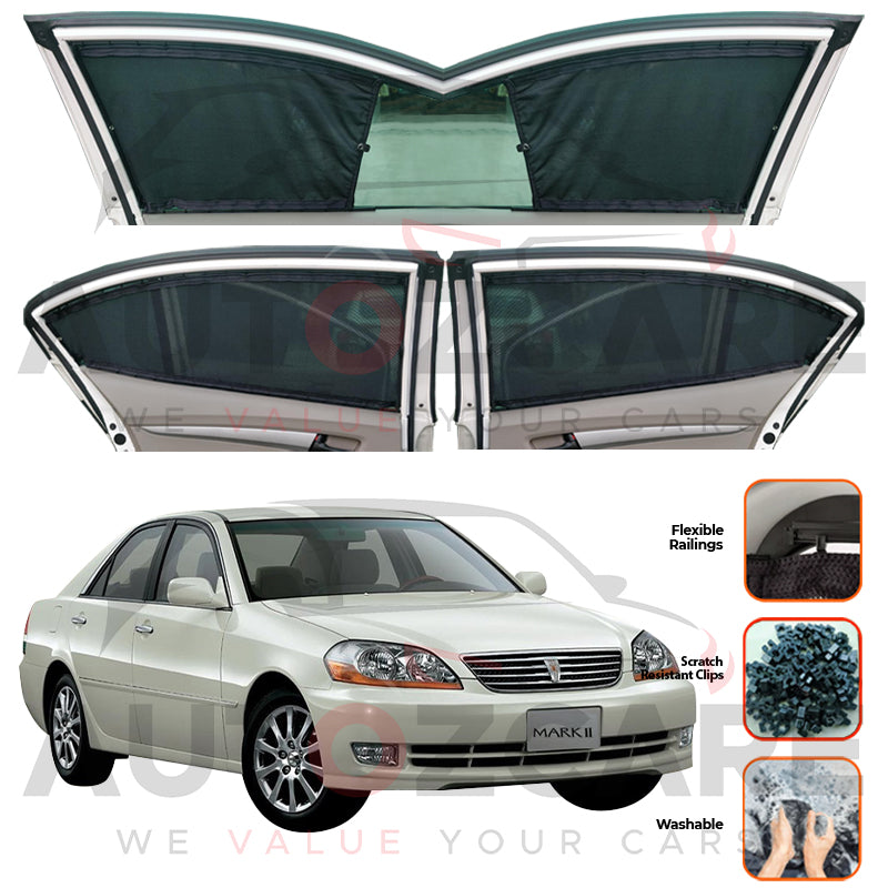 Toyota Mark 2 II Custom Car Sliding Curtains - Model 2000-2004