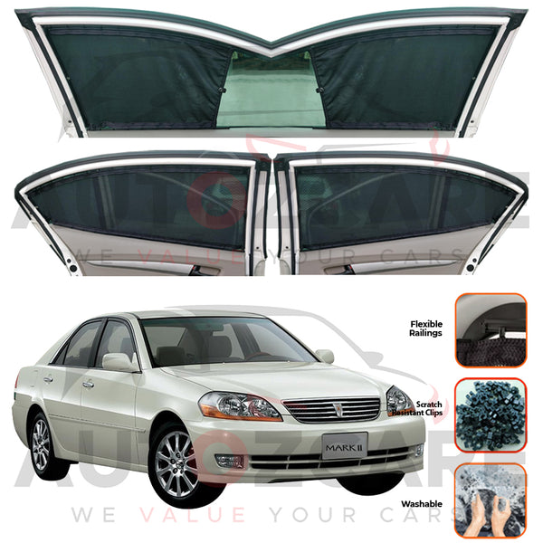 Toyota Mark 2 II Custom Car Sliding Curtains - Model 2000-2004
